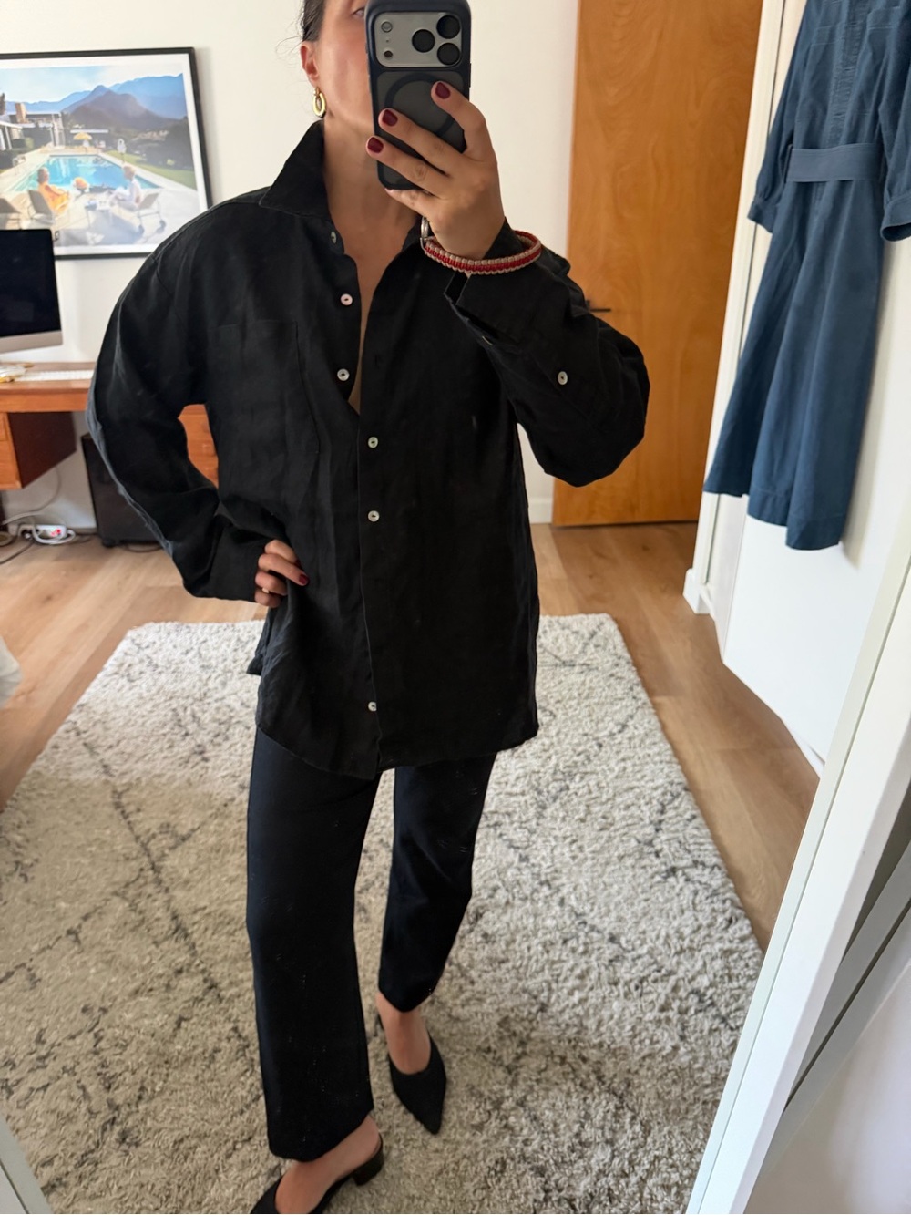 DONNI. The Linen Relaxed Shirt - Picture 10 of 13